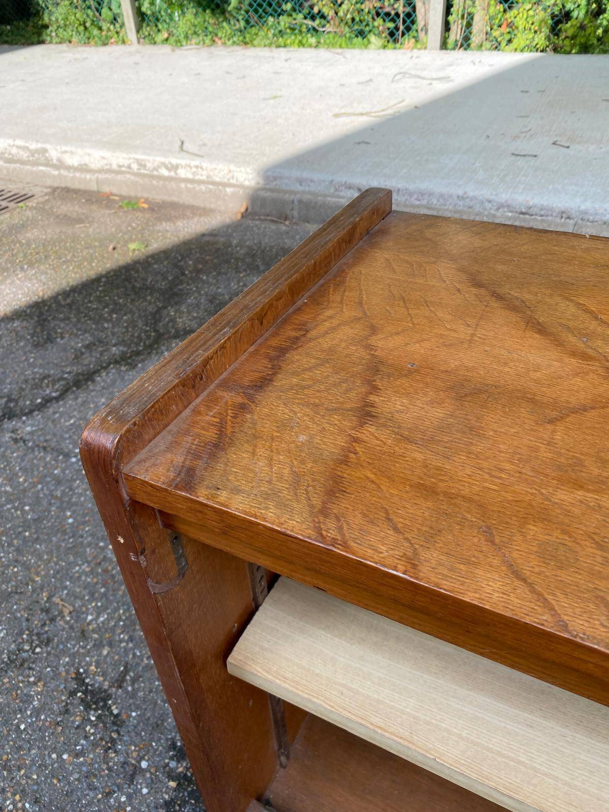 Scandinavian wooden shelf from the 70s and 60s