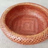 corbeille en bambou tressé