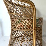 Vintage rattan armchair
