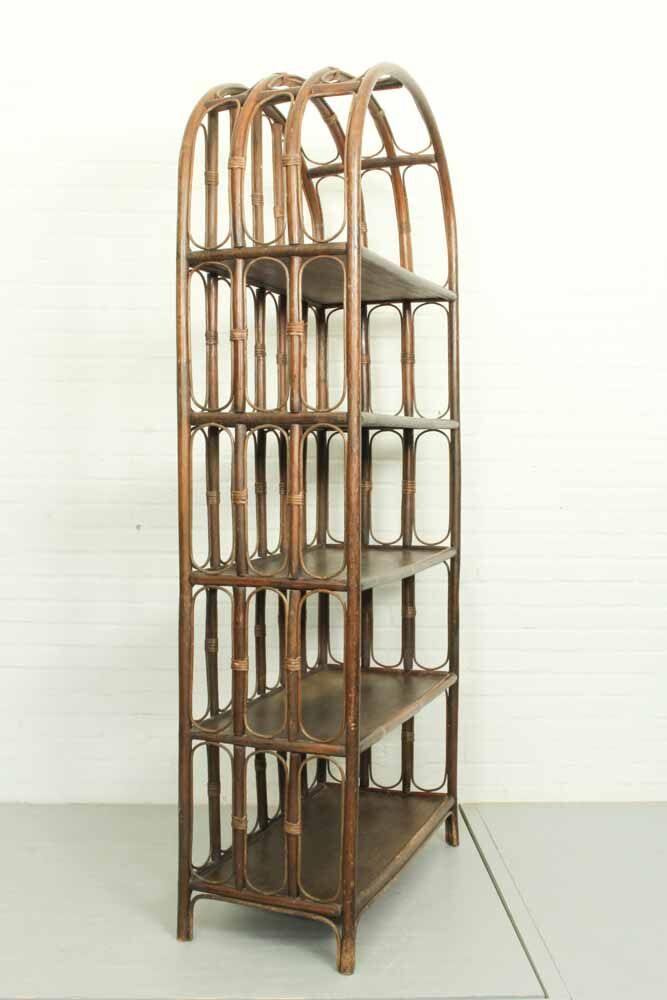 Mid-century french bamboo etagere, 1960s
