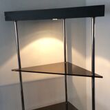 Corner shelf with lighting 1970