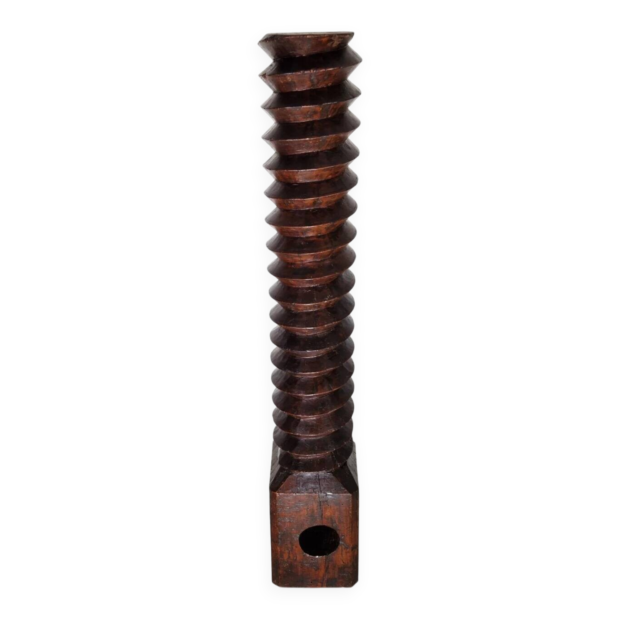 Sculptural antique wine press, France 19th century