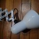 Accordion wall lamp, white lacquered metal