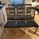 1 lot of 6 oak chairs