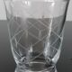 Lot de 6 verres à eau gravés années 50