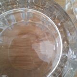 Vintage whiskey decanter and glasses