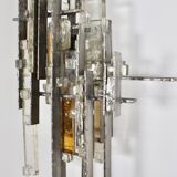 Very Large Brutalist Sconce by Albano Poli for Poliarte, 1970s