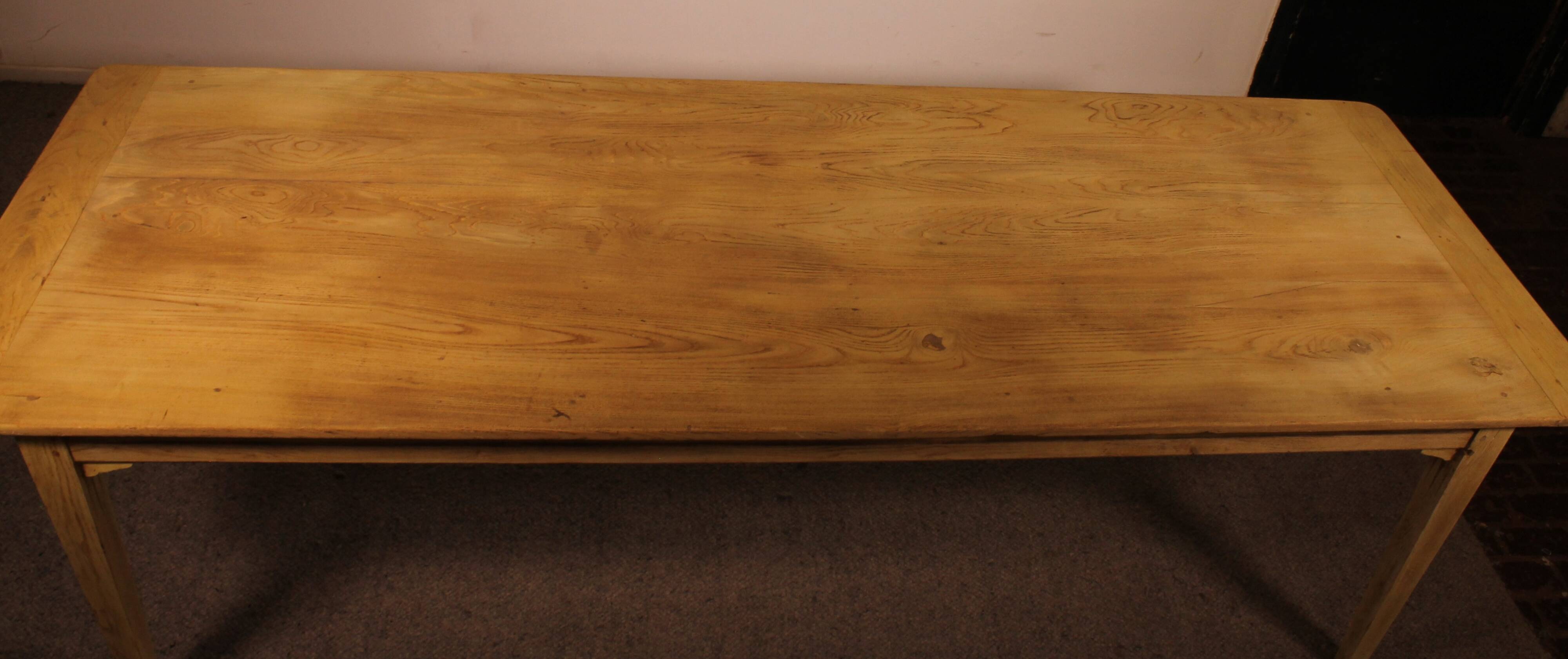 19th Century Oak Farm Table, 2.60m Long X 93cm Wide