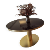 Gubi round table, glass and steel