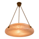 Large Art Deco lampshade in speckled glass