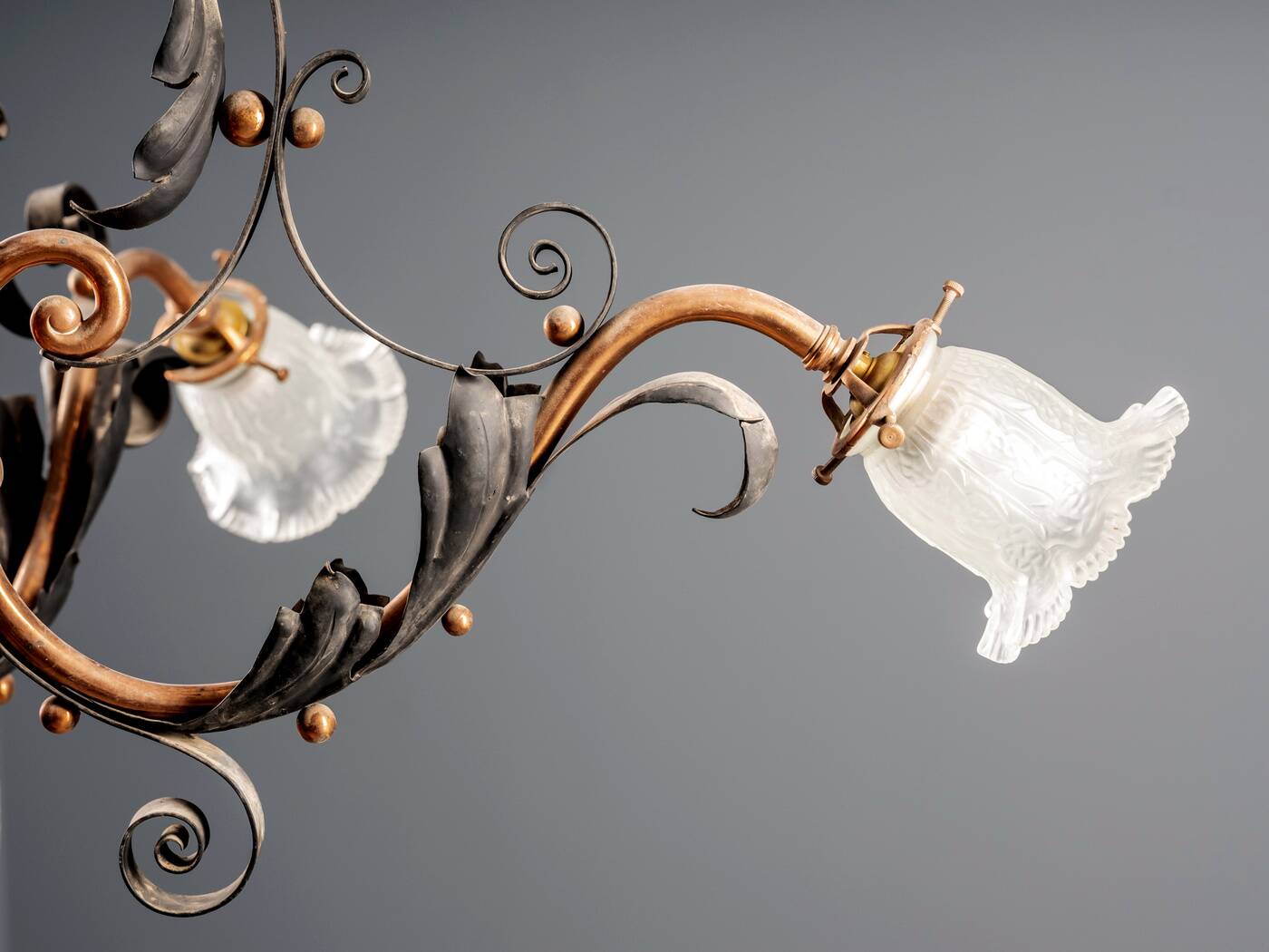 Vintage Iron Candlestick, 1910s