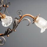 Vintage Iron Candlestick, 1910s