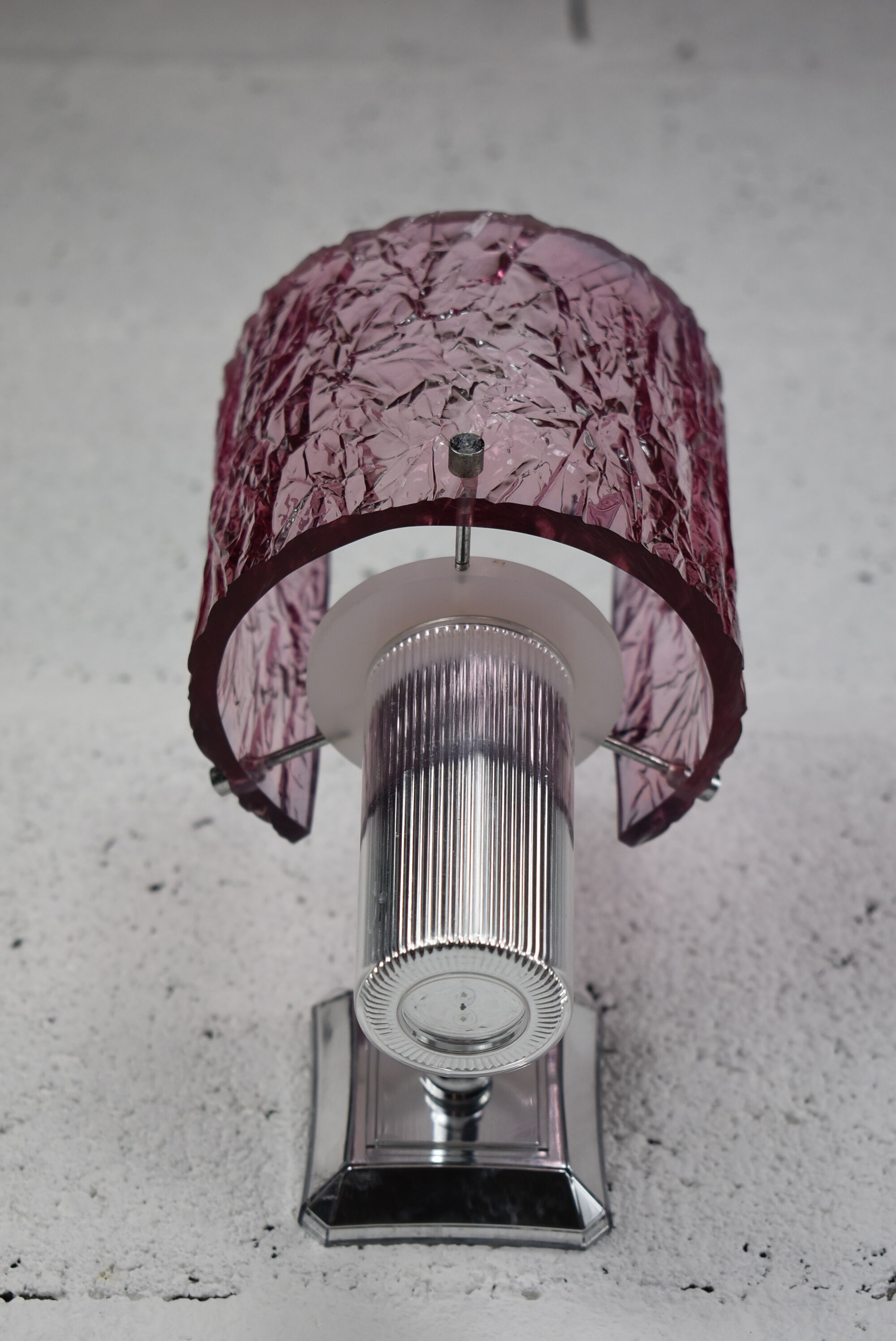 Vintage plexi pink sconce