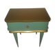 Mint green and gold vintage nightstand