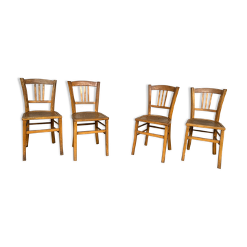 Wooden chair Bistrot Retro bohemian vintage brasserie Lutherma