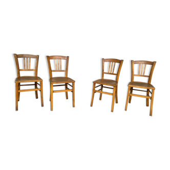 Wooden chair Bistrot Retro bohemian vintage brasserie Lutherma