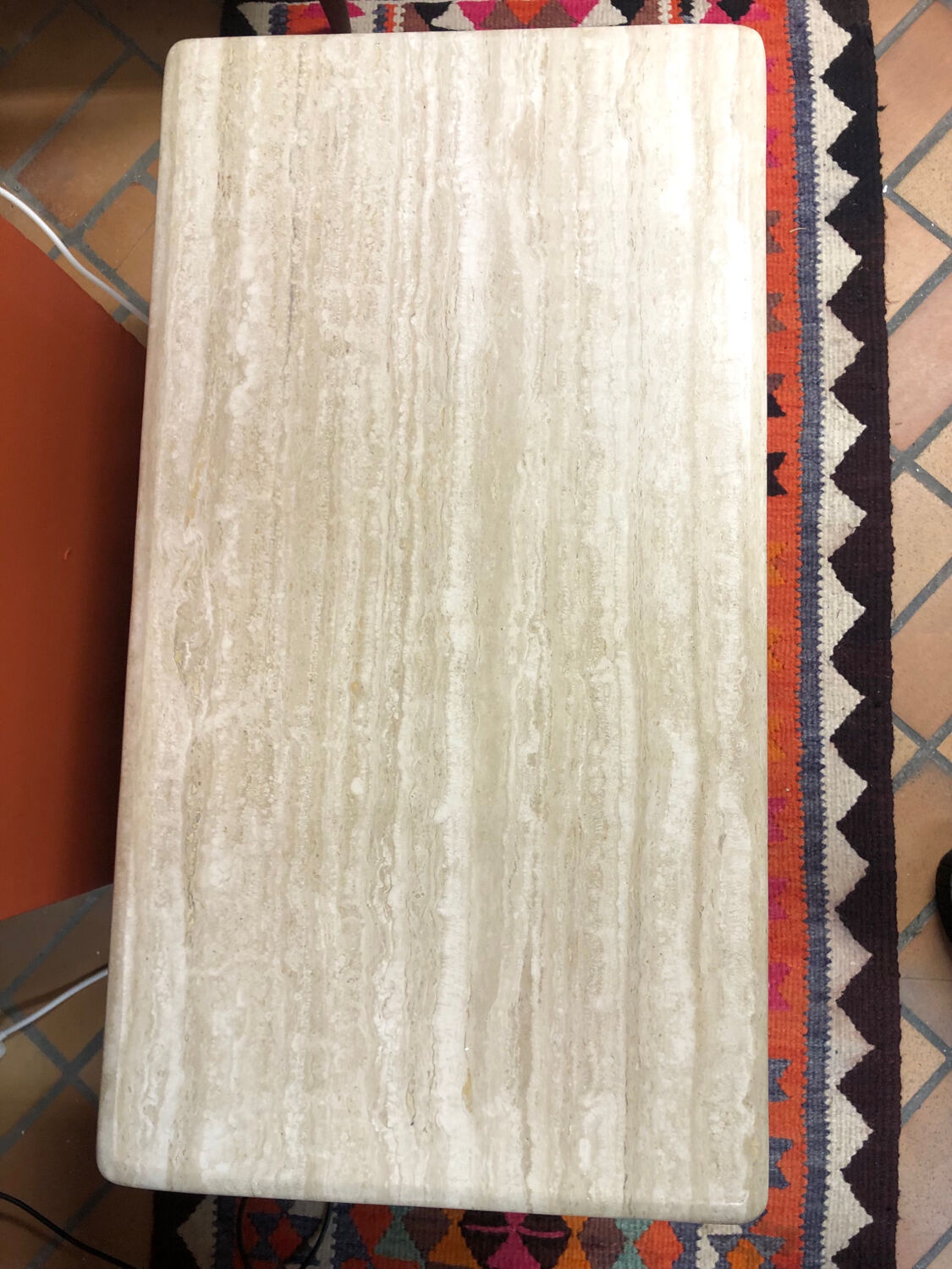 Travertine coffee table Italy 1970