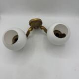 Double gold wall light