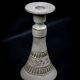 Ceramic candle holder with geometric decoration by Huguette Bessone - Vallauris