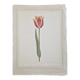 La Roche Laffitte (Born in 1943) - Watercolour drawing on silk - Tulip