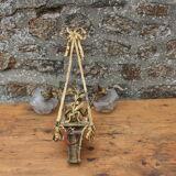 Wall lamp in bronze cherub