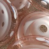 Art Deco pink glass lampshade