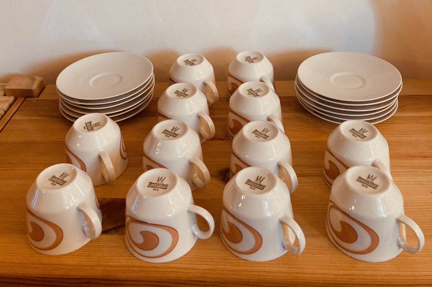 Vintage 1970s porcelain coffee service bareuther bavaria