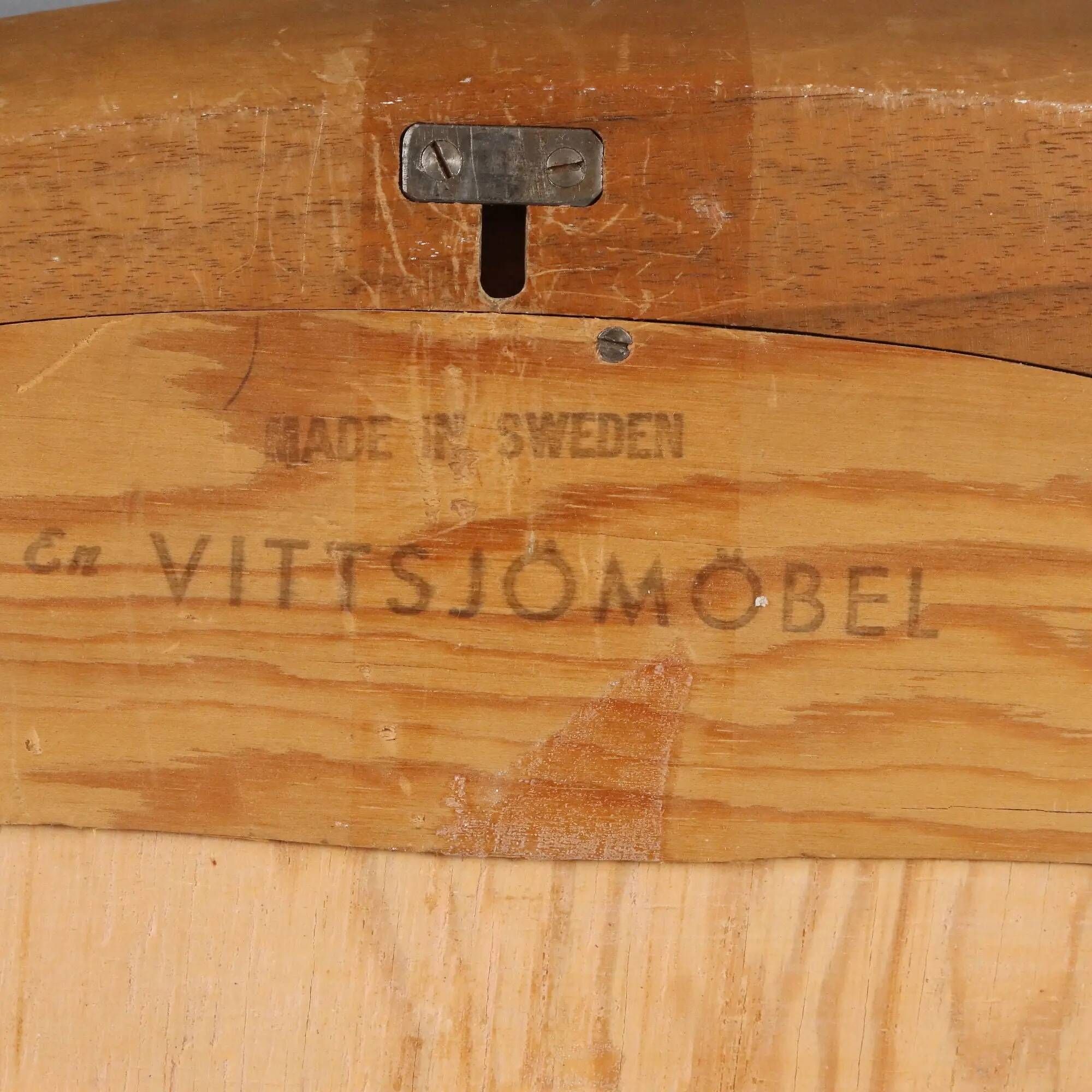 Vintage mirror Vittsjömöbel design Östen Kristiansson Sweden 1960s
