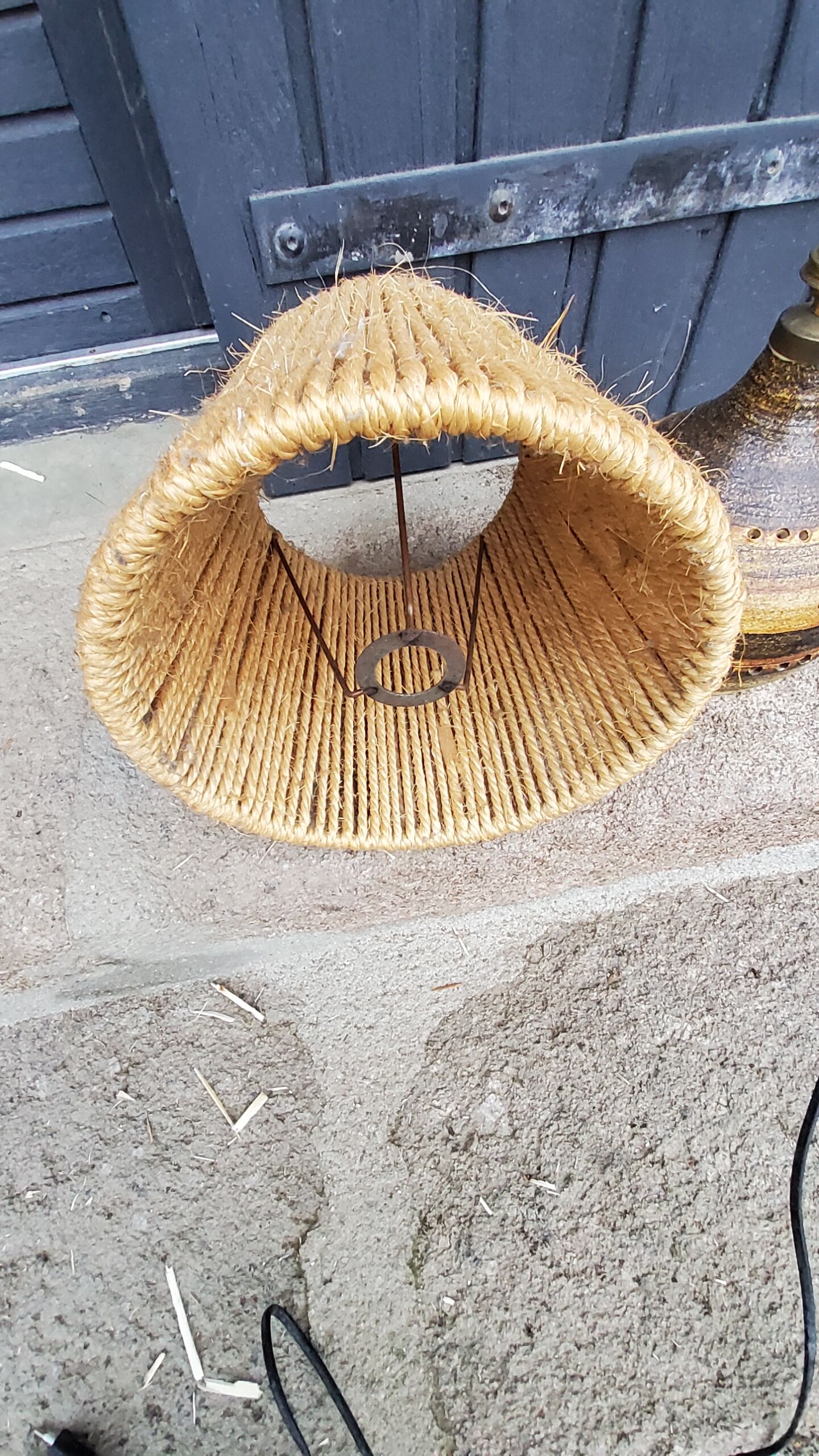 Georges Pelletier's ceramic lamp rope lampshade
