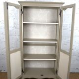 Parisian showcase dresser revamped country style wallpaper paint