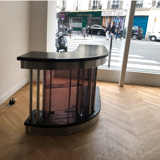 Low vintage design bar with interior storage