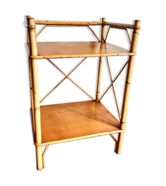 Etagère en rotin 1960