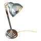 Old Art Deco desk lamp, in chrome metal-1950