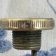 Art Deco flask in silver-plated metal, spiral guilloché decoration, DR marking