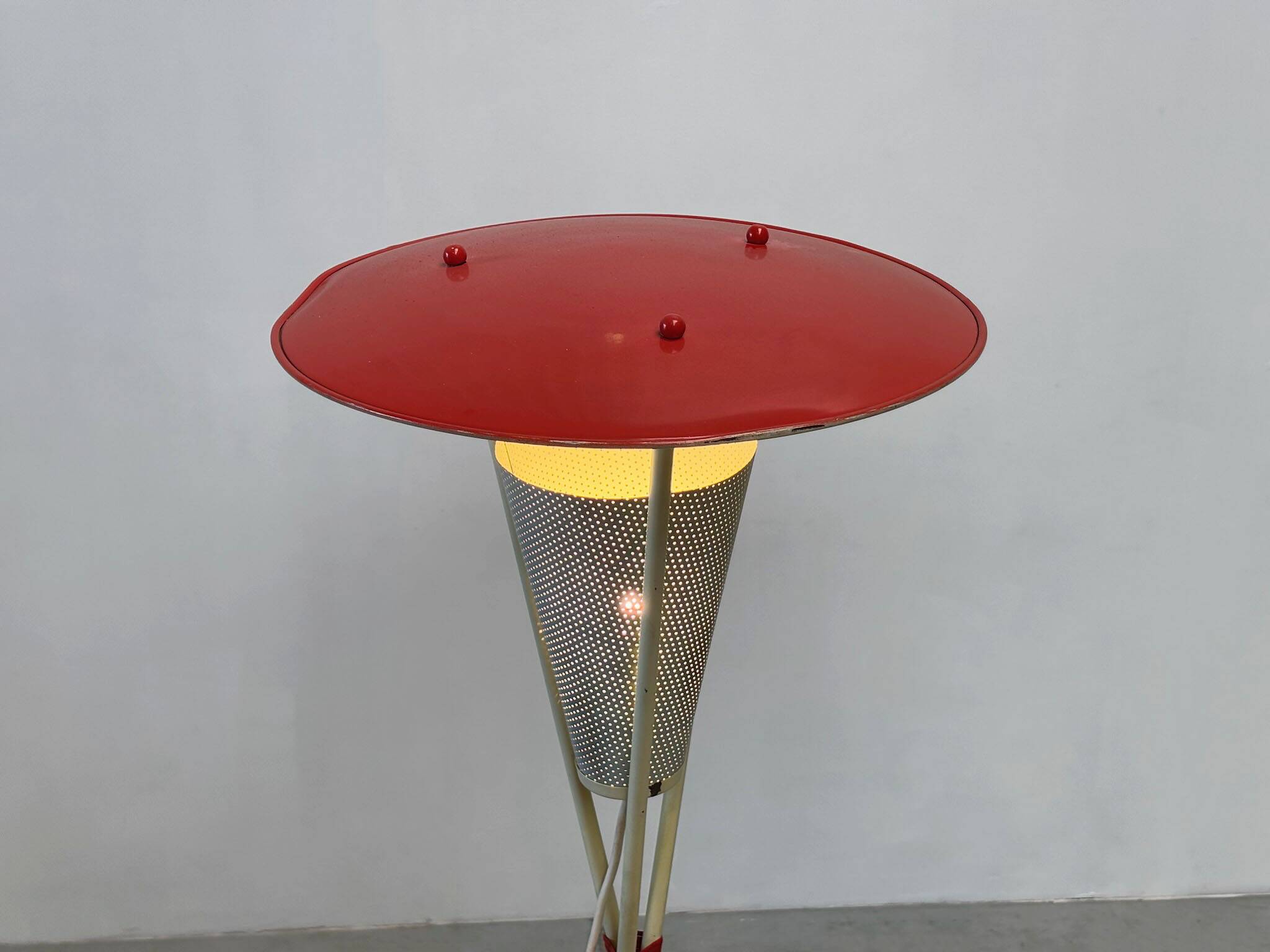 1950's Dutch tripod floor lamp