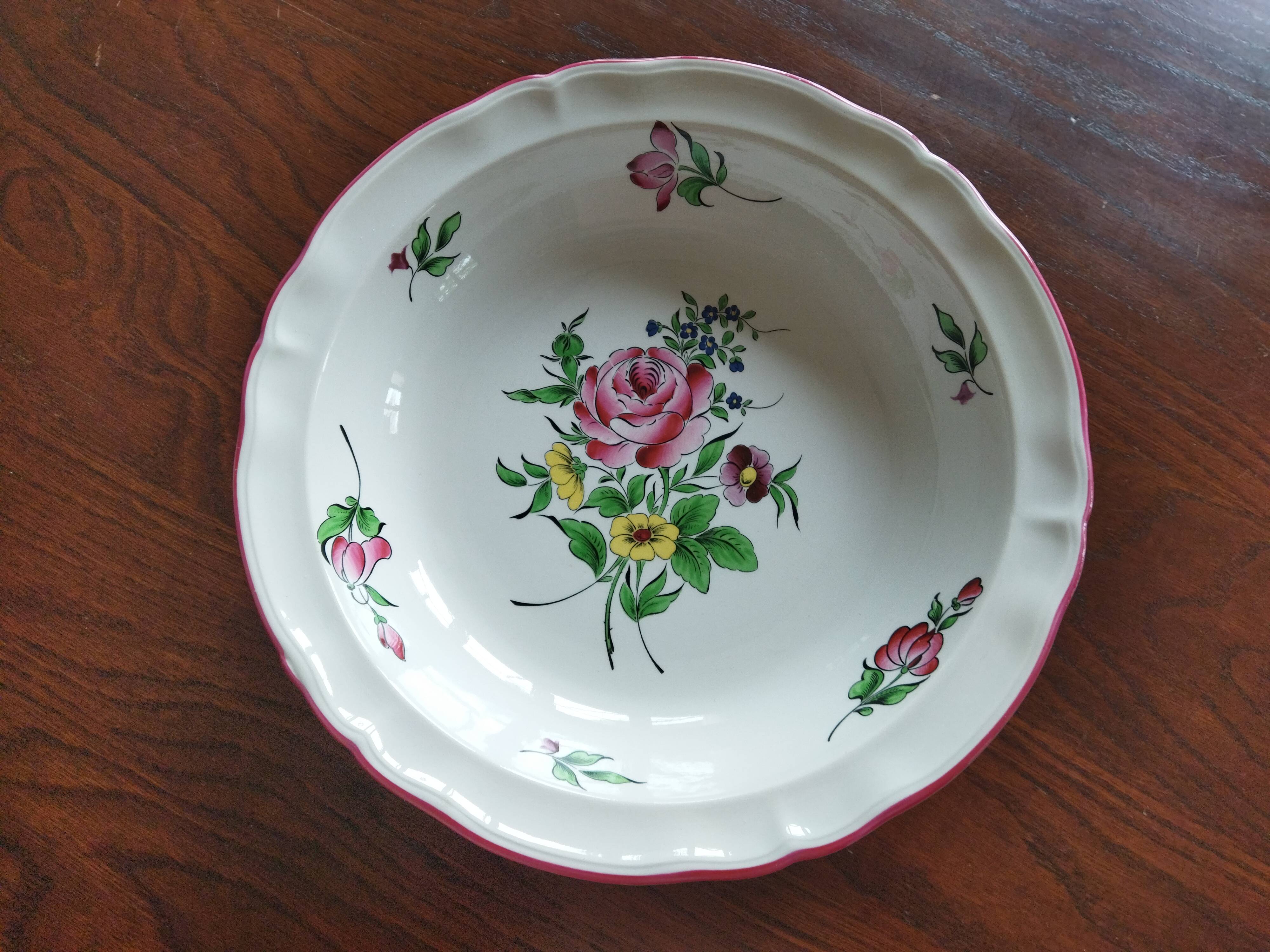 Deep dish "Fine street lamp" KG Lunéville