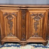 Louis XV style carved walnut chest of drawers