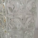 Glass vase, "octagons" pattern