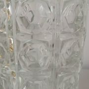 Vase en verre, motif "octogones"