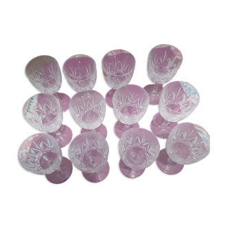 Crystal wine glasses