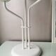 Vintage 80s white metal table lamp