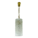 Vintage 1950s pendant lamp kalmar franken ice glass textured glass brass