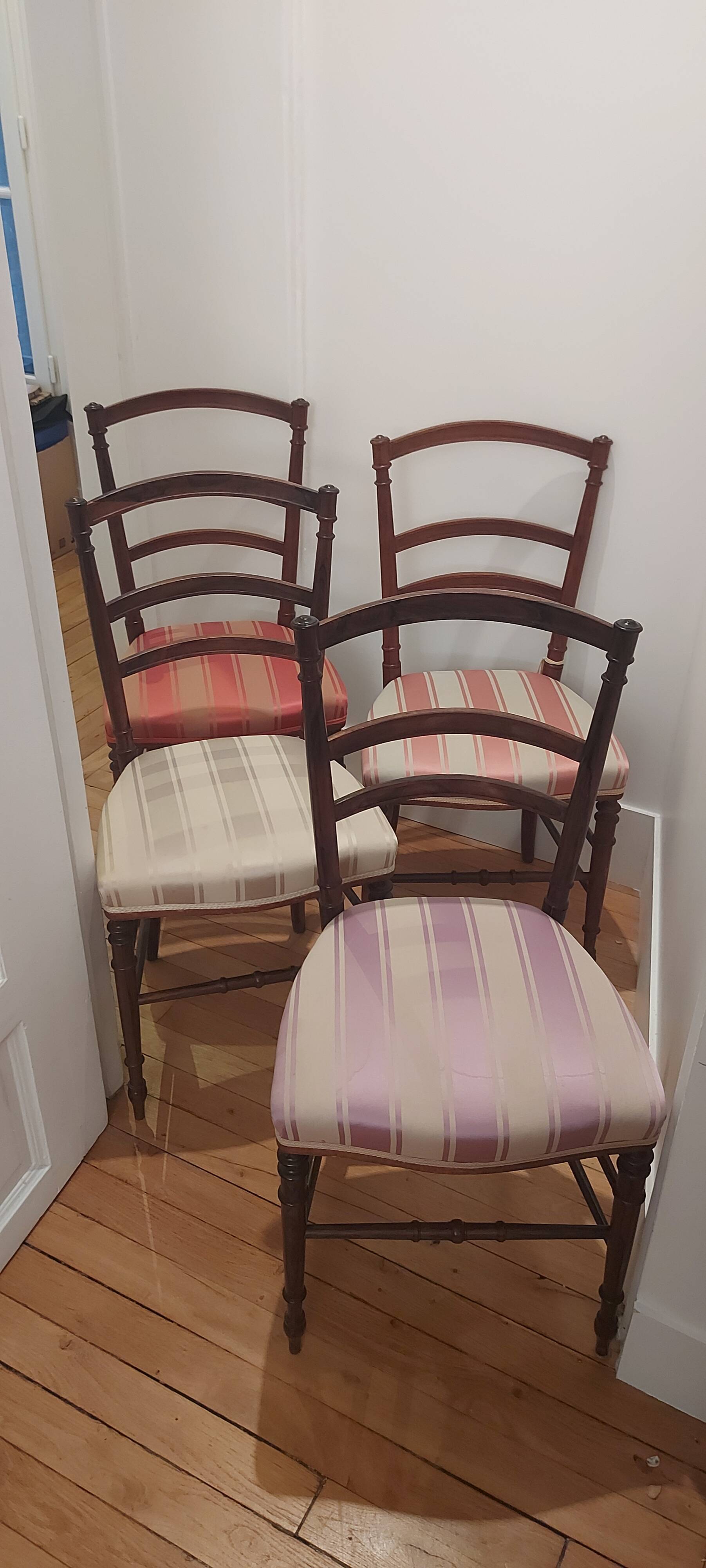 19th century wooden chairs