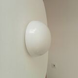 Vintage 60s ceiling light in milky white opaline