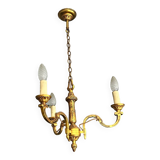 Small gilded bronze chandelier