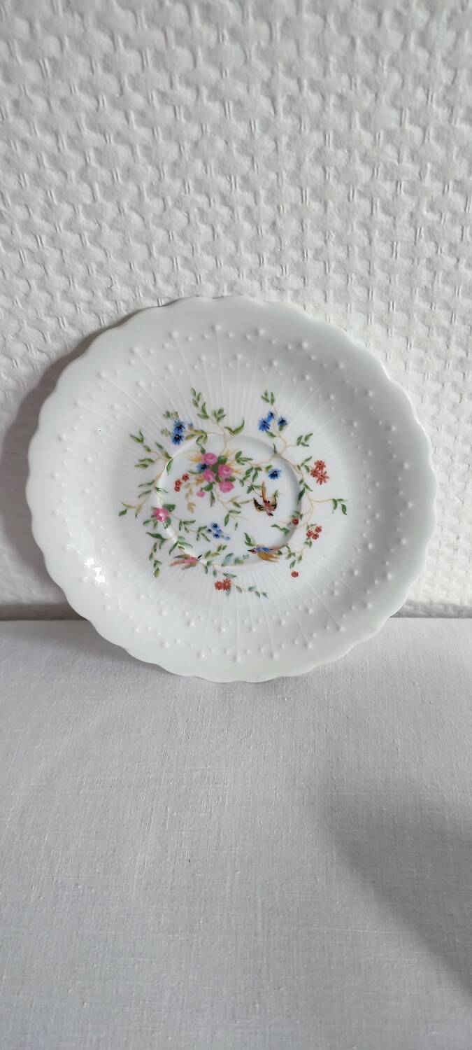 Limoges porcelain cup and saucer Georges Boyer