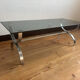 Vintage chrome coffee table