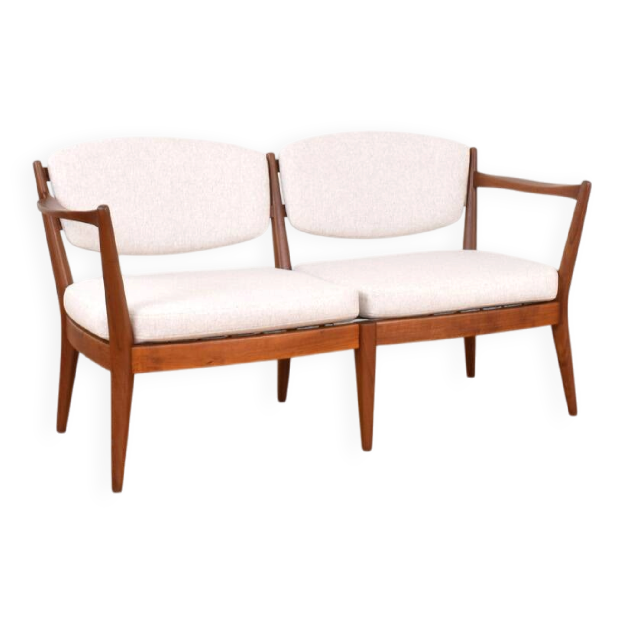 Canapé en teck norvégien par Fredrik A. Kayser et Adolf Relling pour Arnestad Bruk