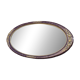 Vintage oval mirror – Patinated gold floral decorative frame