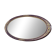 Vintage oval mirror – Patinated gold floral decorative frame